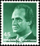Stamps Spain -  ESPAÑA 1985 2801 Sello Nuevo Serie Basica Rey D. Juan Carlos I Efigie 45 pts