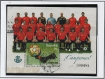 Stamps Spain -  Selecion Española d' Futbol campeona d' mundo 2008
