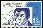 Stamps Spain -  ESPAÑA 1985 2805 Sello Nuevo Año Europeo de la Musica Fernando Sor Yvert2423 Scott2444