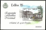 Stamps Spain -  ESPAÑA 1985 2814 Sello Nuevo HB Exposición Filatelica Nacional Exfilna 85 Salon del Prado YvertB34