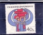 Sellos de Europa - Checoslovaquia -  50 let kcs