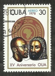 Stamps Cuba -  XV Aniversario OUA