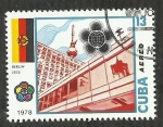 Stamps Cuba -  Correo Aereo - Berlin - 1973
