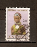 Sellos de Africa - Angola -  MUCHACHA  DE  ANGOLA