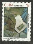 Stamps Cuba -  Naturaleza muerta con jarron - Victor Manuel