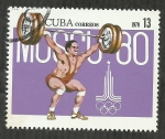 Stamps Cuba -  Moscu-80