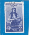 Stamps Romania -  arte popular rumano