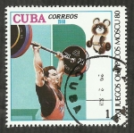 Stamps Cuba -  Juegos Olimpicos Moscu-80