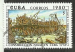 Sellos de America - Cuba -  Navio de guerra el rayo