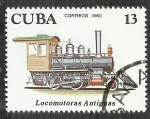 Sellos de America - Cuba -  Locomotoras antiguas