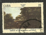 Stamps Cuba -  Paisaje con camino y casas - Frederick W. Watss