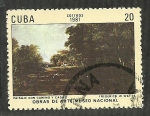 Sellos de America - Cuba -  Paisaje con camino y casas - Frederick W. Watss