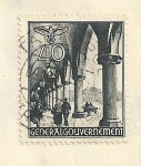 Stamps Poland -  Arcadas mercado de Cracovia