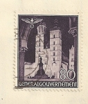 Stamps Poland -  Torre de la iglesia de Nuestra Señora de Cracovia