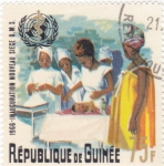 Sellos de Africa - Guinea -  inauguración O.M.S