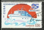 Stamps Cuba -  25 Aniversario del desembarco del Granma