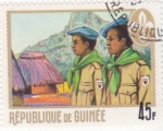 Sellos de Africa - Guinea -  movimiento scout