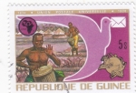 Stamps : Africa : Guinea :  centenario U.P.U. (Unión Postal Universal)