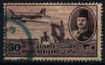 Stamps Egypt -  DC-3 Presa del Nilo Rey Faruk