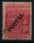 Stamps : America : Ecuador :  Servicio consular