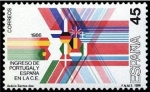 Stamps Spain -  ESPAÑA 1986 2828 Sello Nuevo Ingreso España en CEE Alegoría Yvert2447 Scott2466