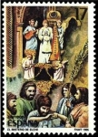 Stamps Spain -  ESPAÑA 1986 2843 Sello Nuevo Fiestas Populares Españolas Misterio de Elche Yvert2472 Scott2486