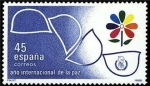 Stamps Spain -  ESPAÑA 1986 2844 Sello Nuevo Año Internacional de la Paz Alegoría y Emblema Yvert2452 Scott2471