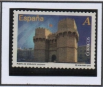 Stamps Spain -  Torres d' Serranos