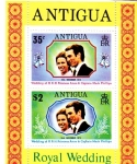 Stamps : America : Antigua_and_Barbuda :  Boda princesa Ana y Capitán Mark Phillips