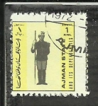 Stamps : Asia : United_Arab_Emirates :  Ajman - Soldado