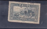 Stamps Morocco -  panorámica de Rabat 