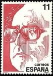 Stamps Spain -  ESPAÑA 1986 2854 Sello Nuevo Personajes Savador Espriu (1915-1985) Yvert2469 Scott2483