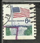 Stamps : America : United_States :  Bandera y Casa Blanca