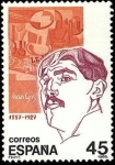Stamps Spain -  ESPAÑA 1986 2856 Sello Nuevo Personajes Juan Gris (1887-1927) Yvert2471 Scott2485
