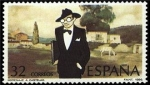 Stamps Spain -  ESPAÑA 1986 2873 Sello Nuevo Centenario Nacimiento Alfonso Rodriguez Castelao El Buen Cura Yvert2491