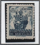 Stamps Spain -  Aniversario d' l' llegada d' Colon a Barcelona