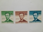 Stamps : Africa : Rwanda :  Abranham Lincoln-100 Aniversario de su muerte (1809-1965)  Republique Rwandaise-Sellos, año 1995.