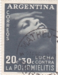 Stamps Argentina -  Lucha contra la poliomelitis 