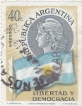 Stamps Argentina -  Libertad y democracia 