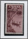Stamps Spain -  Piragua
