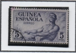 Stamps : Europe : Spain :  Indígenas con tan-tan