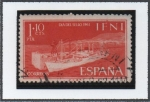 Stamps Spain -  Cargero en el puerto d' side Ifni