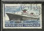 Stamps France -  Paquebot