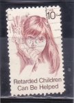 Stamps United States -  se puede ayudar a retrasados a los niñ@s