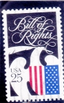 Stamps United States -  declaración de Derechos