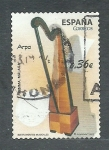 Stamps Spain -  Arpa   INSTRUMENTO MUSICAL