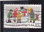 Stamps United States -  Felices Fiestas