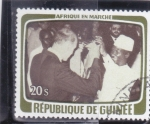 Sellos de Africa - Guinea -  AFRICA EN MARCHA 