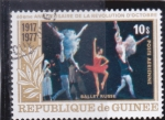 Stamps : Africa : Guinea :  60 aniv. revolución  de octubre -Ballet ruso 