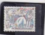 Stamps Czechoslovakia -  30 Aniversario del Teatro Nova Scena, Bratislava